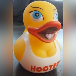 Hooters Rubber Duck with Orange Beak